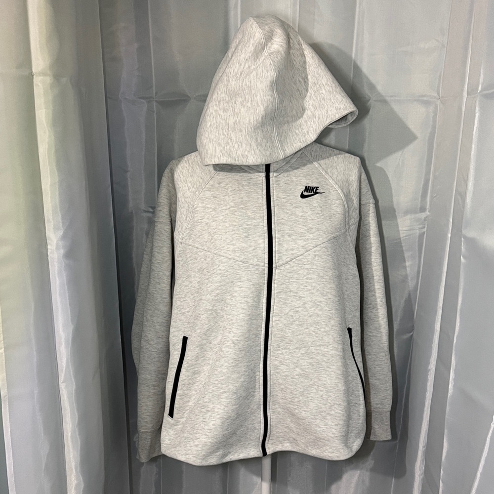 Nike Gray Full-Zip Hoodie Jacket Woman's Size XL
